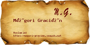 Mágori Gracián névjegykártya